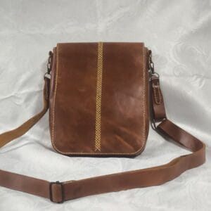 el yapımı hakiki deri  postacı Çantası