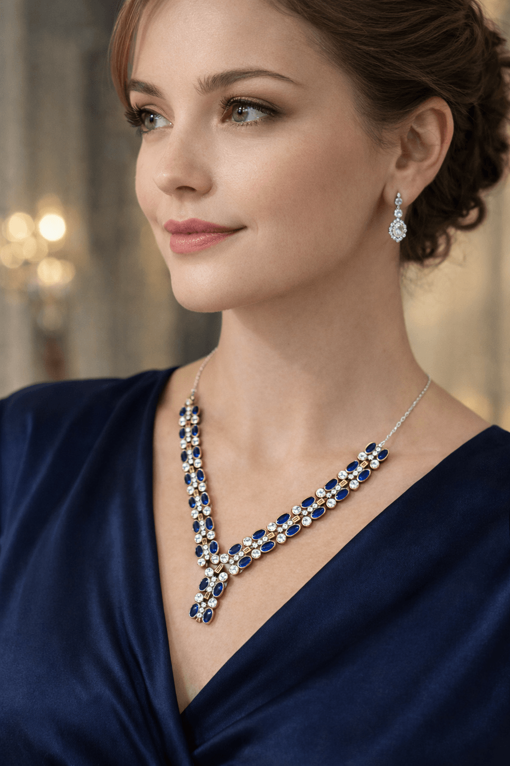 gece işıltısı – topaz & swarovski taşlı kolye gece işıltısı – topaz & swarovski taşlı kolye