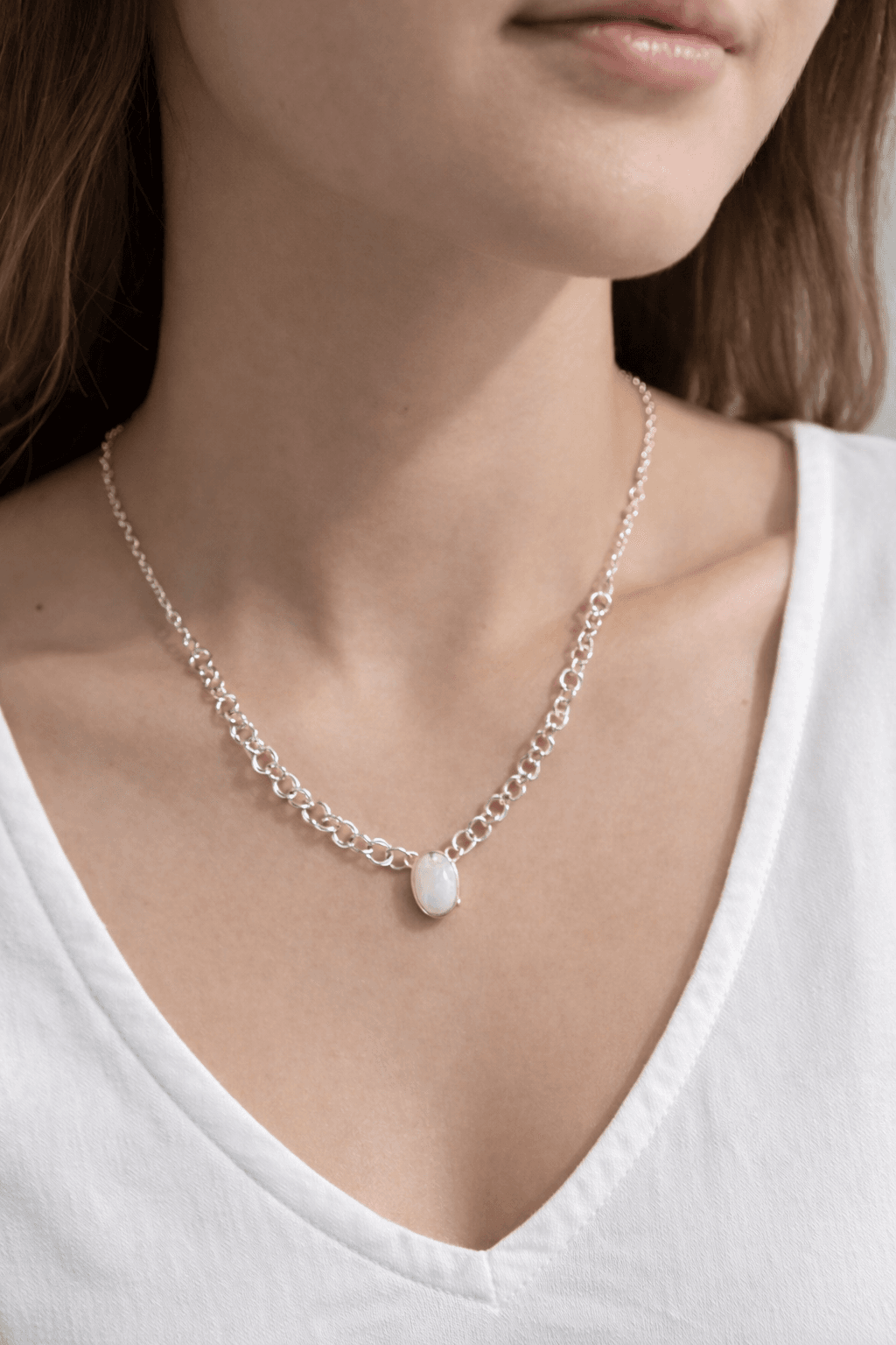 925 ayar gümüş – süt rengi taşlı bileklik 925 ayar gümüş – süt rengi taşlı bileklik